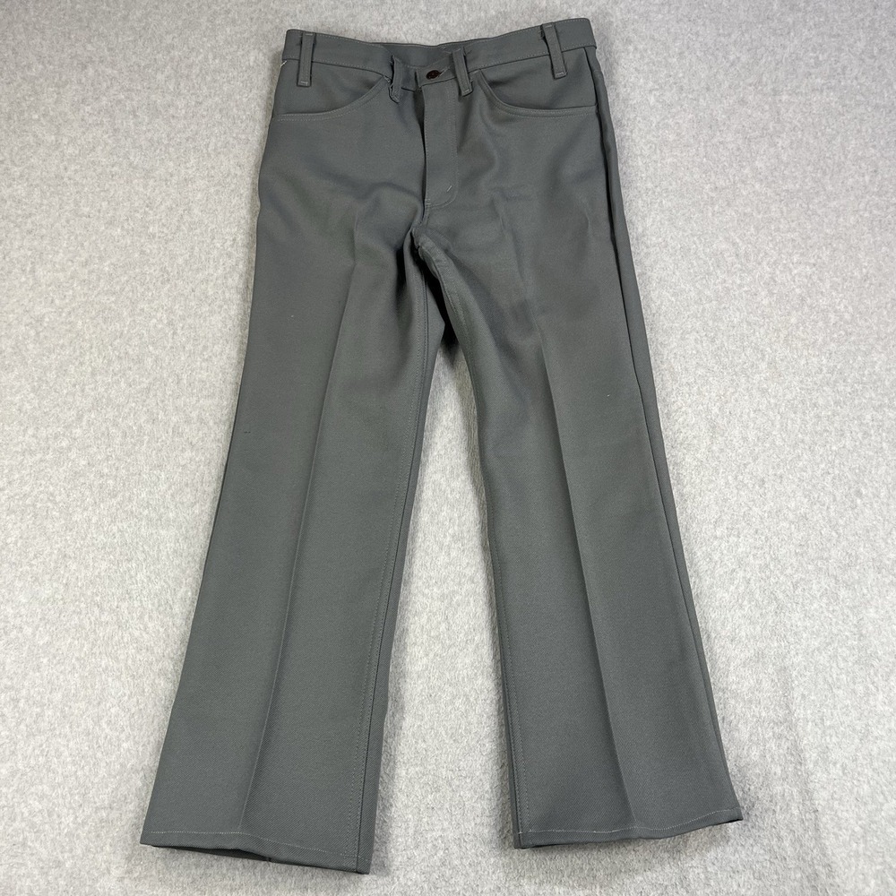 Vintage 80s Levis Trousers Pants Mens 32x30 (Fits 31x27) Gray USA